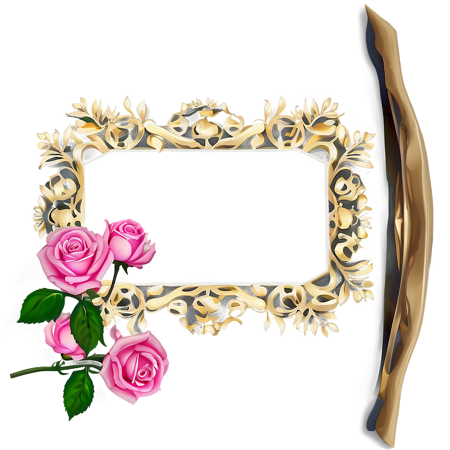 Pink Rose Frame Png 05242024 PNG Image