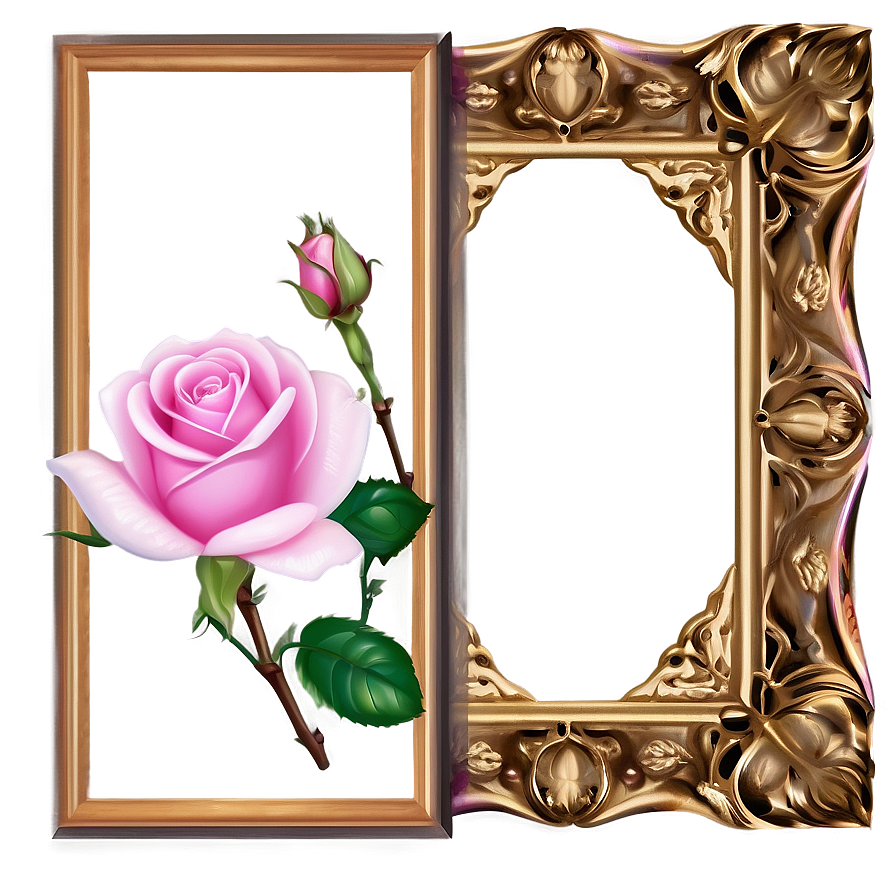 Pink Rose Frame Png 05242024 PNG Image