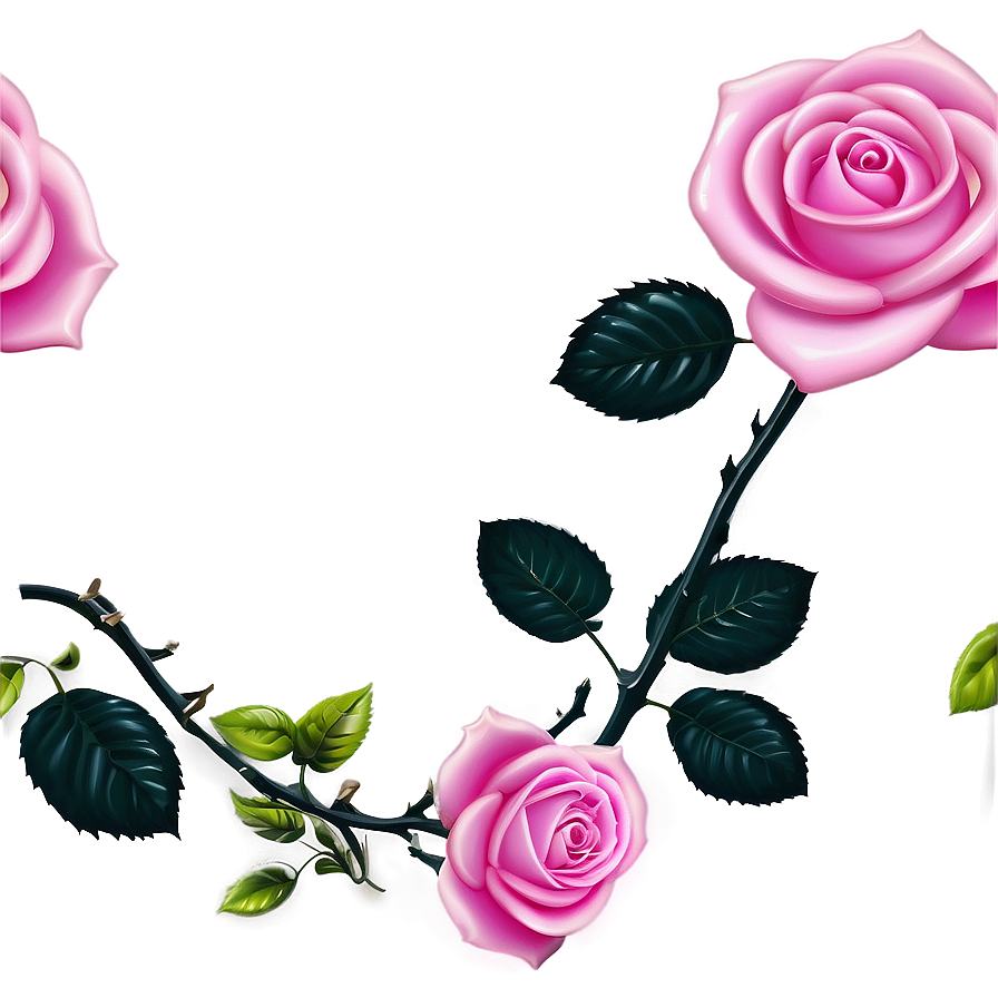 Pink Rose Theme Png 05242024 PNG Image