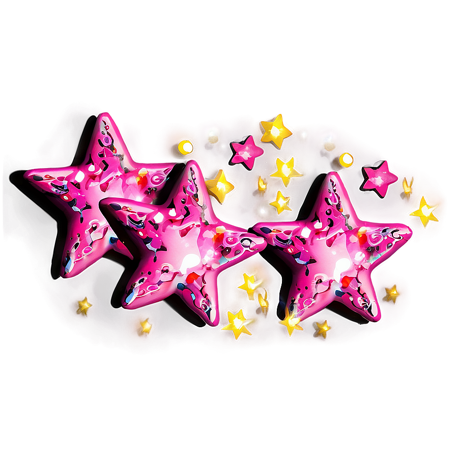 Pink Stars Png Wno13 PNG Image