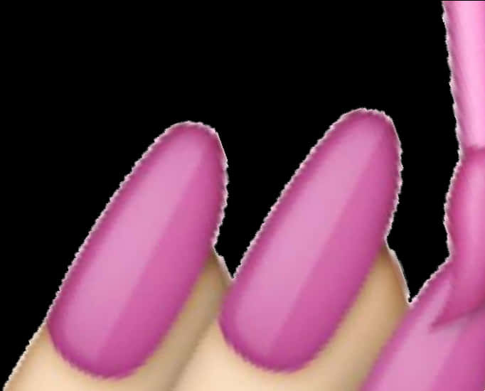 Pink Stiletto Nails PNG Image