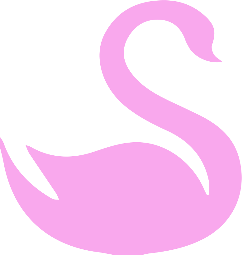 Pink Swan Icon PNG Image