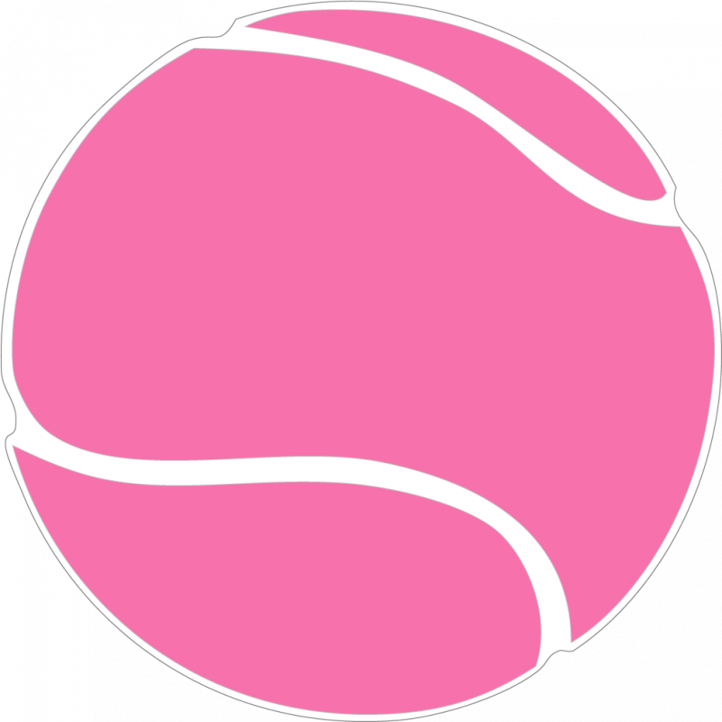 Pink Tennis Ball Graphic PNG Image