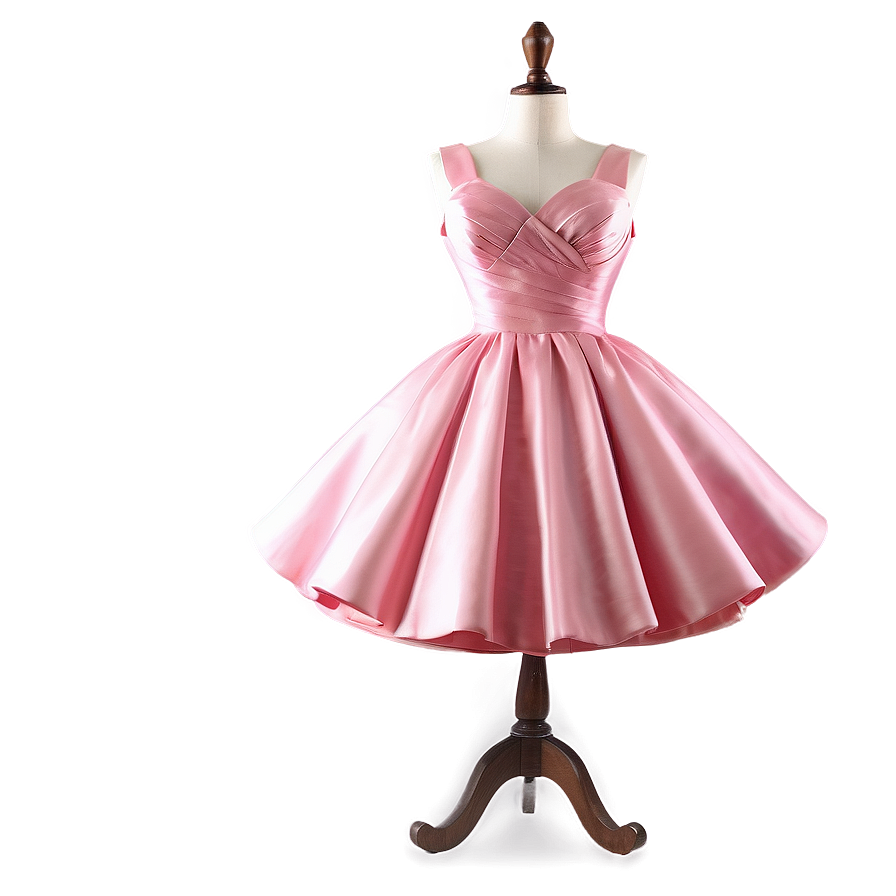 Pink Velvet Dress Png 06292024 PNG Image