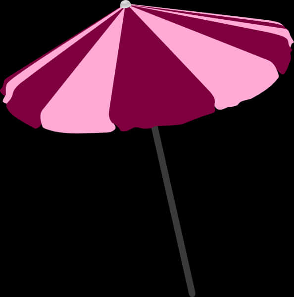 Pinkand Burgundy Umbrella Graphic PNG Image