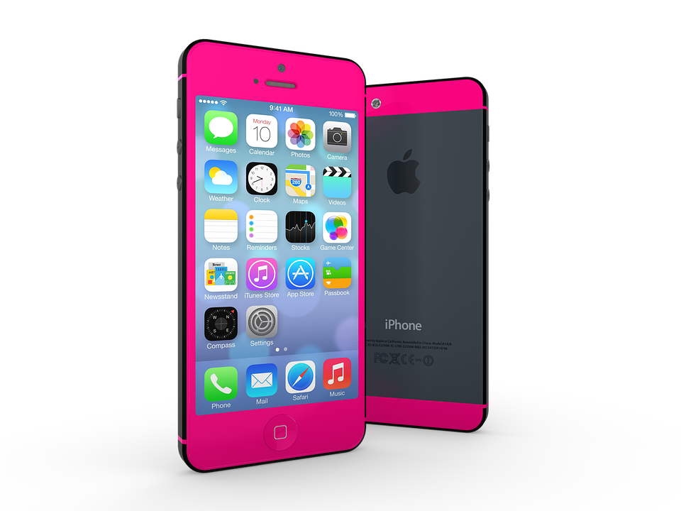 Pinki Phone Displayand Back View PNG Image