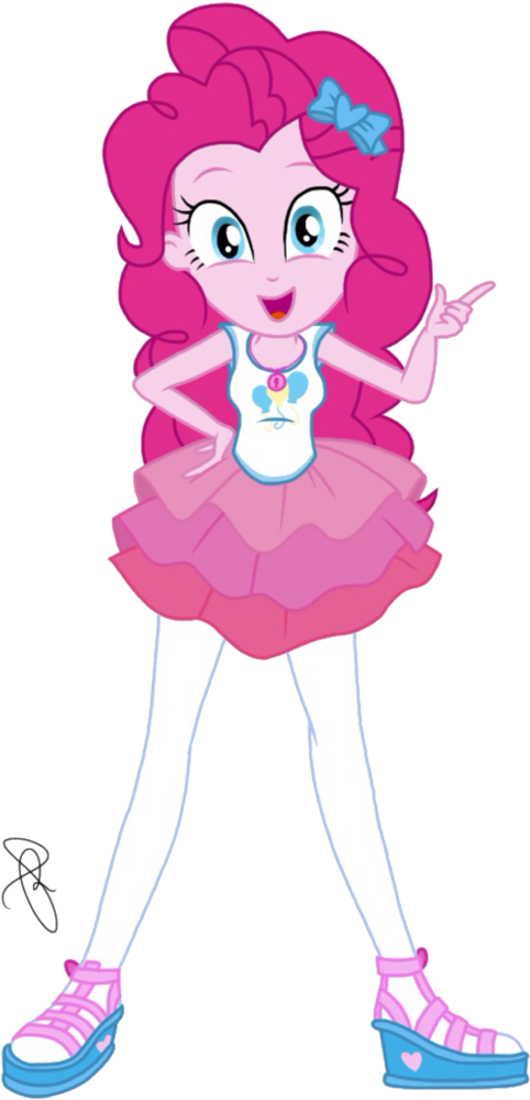 Pinkie Pie Equestria Girls Character Pose PNG Image