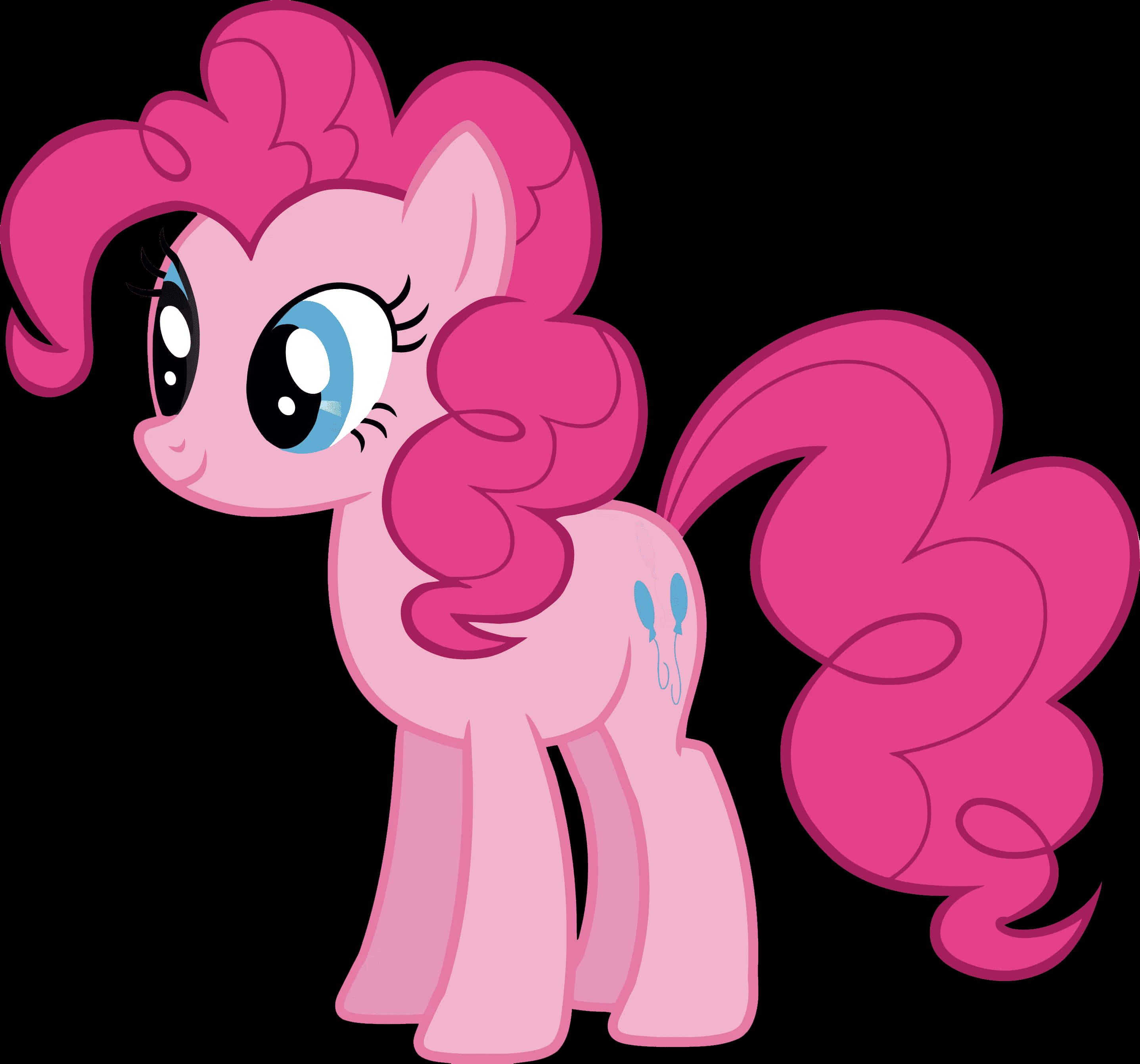 Pinkie Pie My Little Pony Vector PNG Image