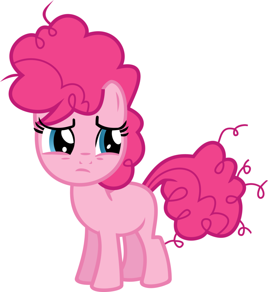 Pinkie_ Pie_ Sad_ Expression_ Vector PNG Image