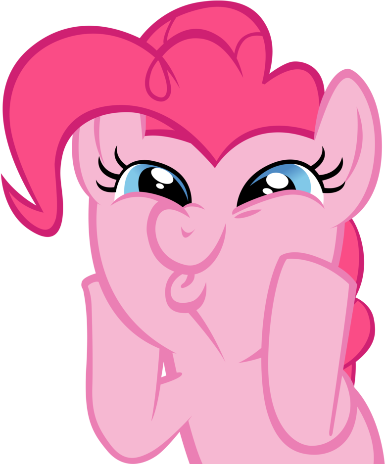 Pinkie Pie Smiling Vector Art PNG Image