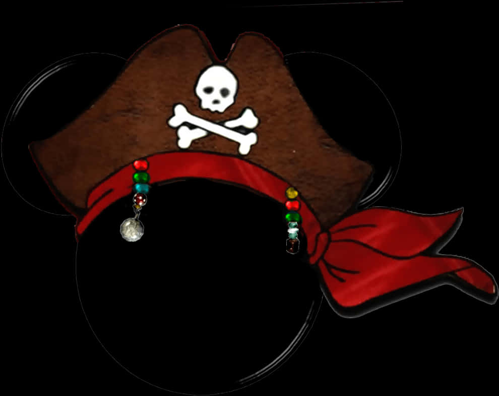 Pirate Mickey Ears Hat PNG Image