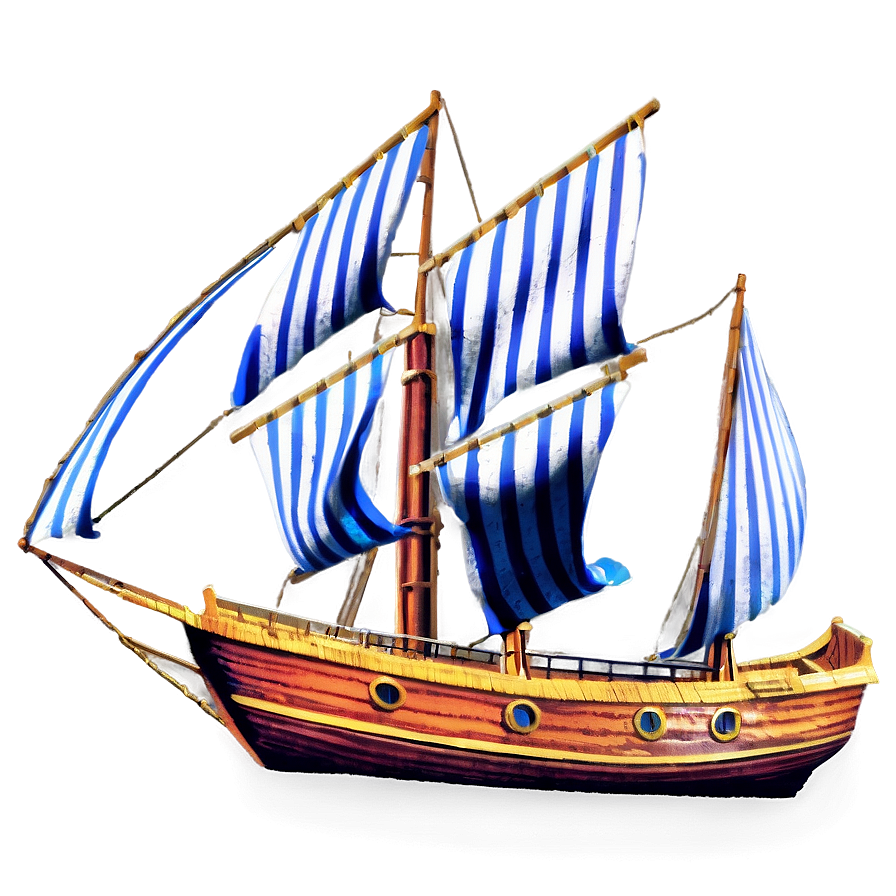 Pirate Sailing Ship Png Yki PNG Image