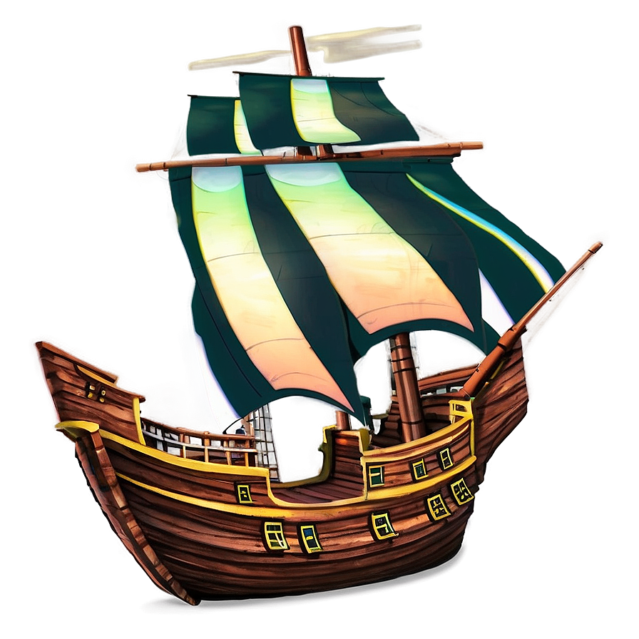 Pirate Ship At Sunset Png Jlo9 PNG Image