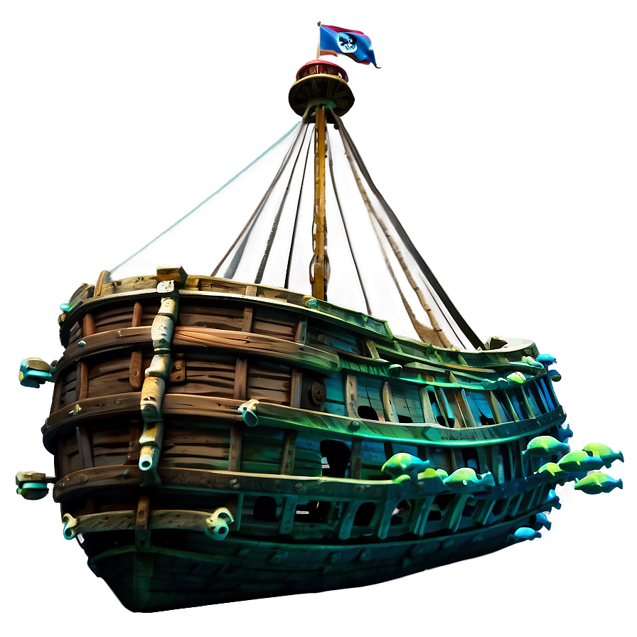 Pirate Shipwreck Underwater Png Ibg PNG Image