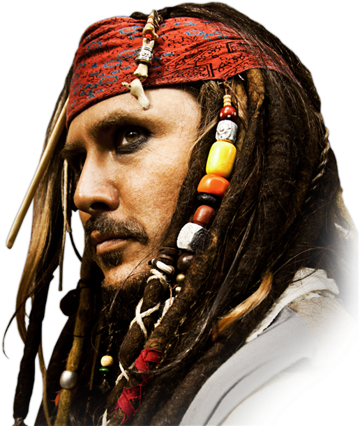 Pirate_with_ Dreadlocks_and_ Bandana.png PNG Image