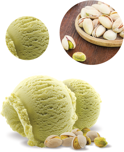 Pistachio Ice Creamand Nuts PNG Image