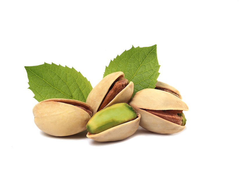 Pistachio Nutswith Leaves PNG Image