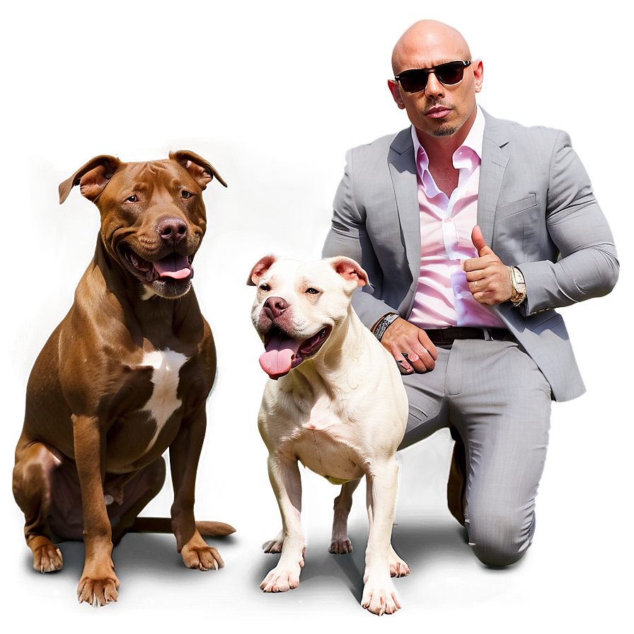 Pitbull And Friends Png Mvs PNG Image