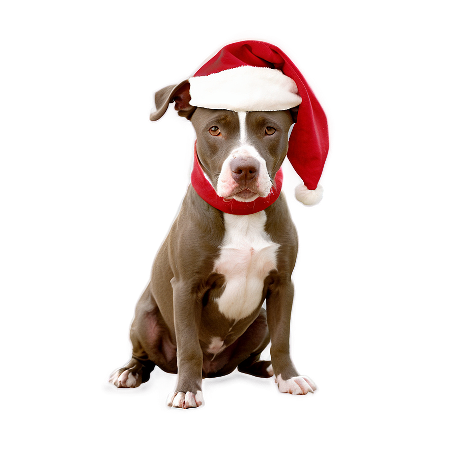 Pitbull Christmas Png 32 PNG Image