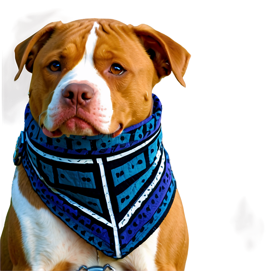 Pitbull With Bandana Png 05212024 PNG Image