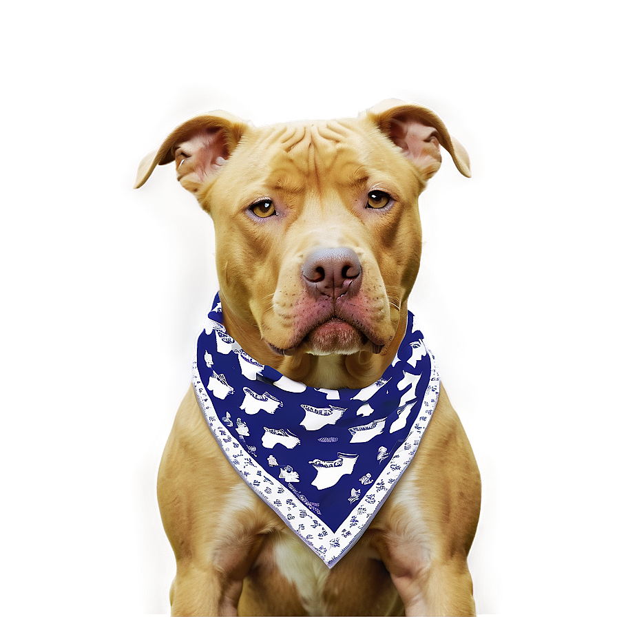 Pitbull With Bandana Png 72 PNG Image