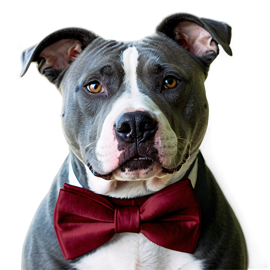 Pitbull With Bowtie Png Tdf47 PNG Image