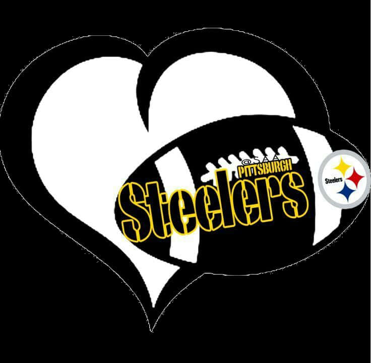 Pittsburgh Steelers Heart Logo PNG Image