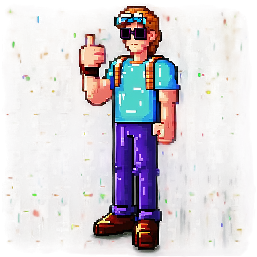 Pixel Art Cool Guy Png 22 PNG Image