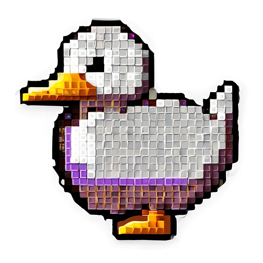 Pixel Art Duck Png Elh17 PNG Image