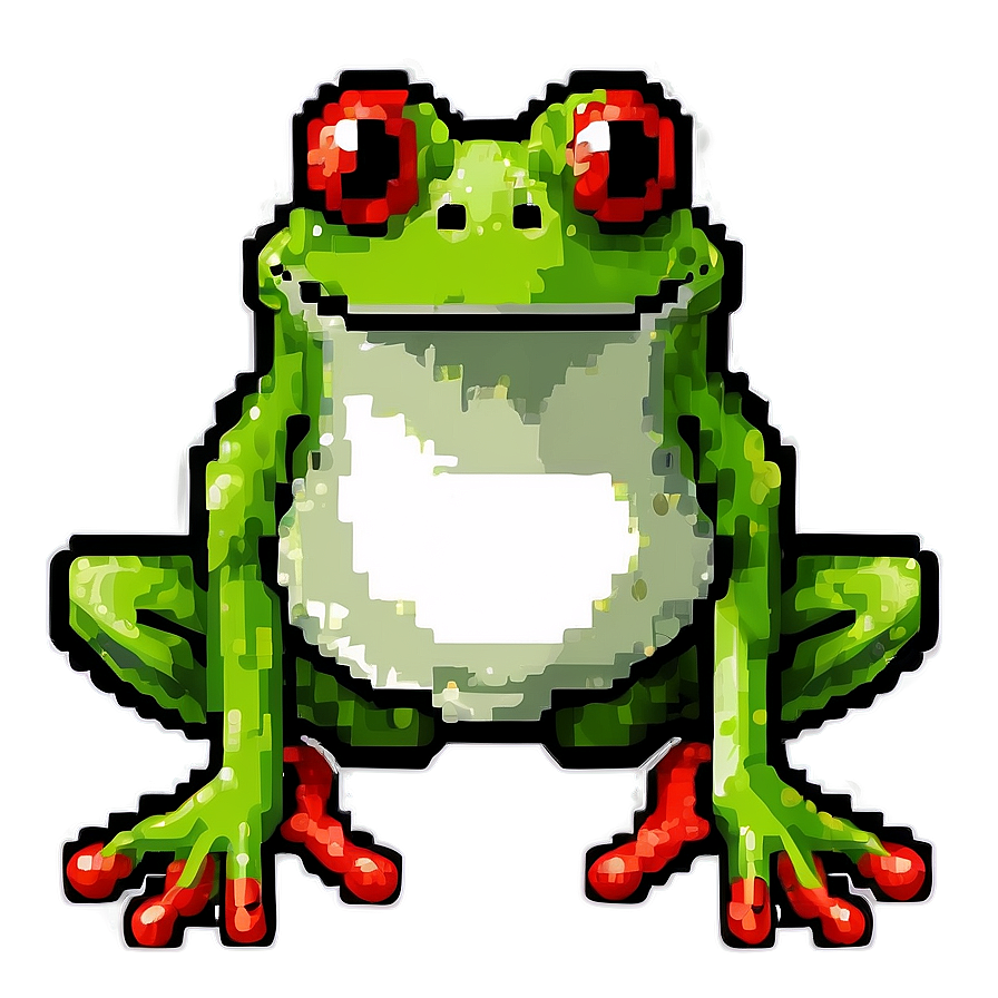 Pixel Art Frog Png Xpu PNG Image