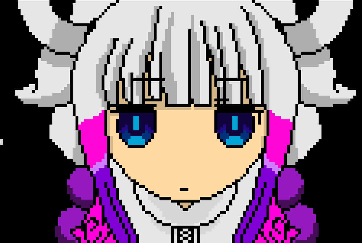 Pixel Art Kanna Kamui PNG Image