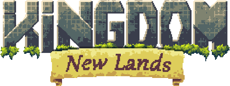 Pixel Art_ Kingdom New Lands_ Title Screen PNG Image