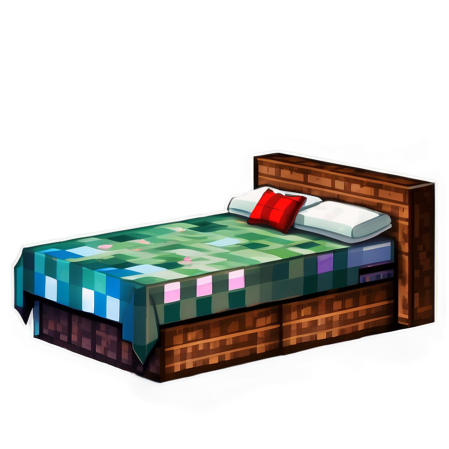 Pixel Art Minecraft Bed Png 22 PNG Image