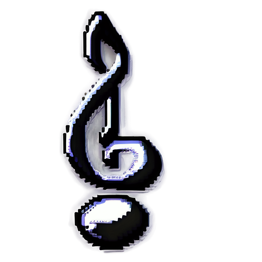 Pixel Art Music Note Png Qwx19 PNG Image