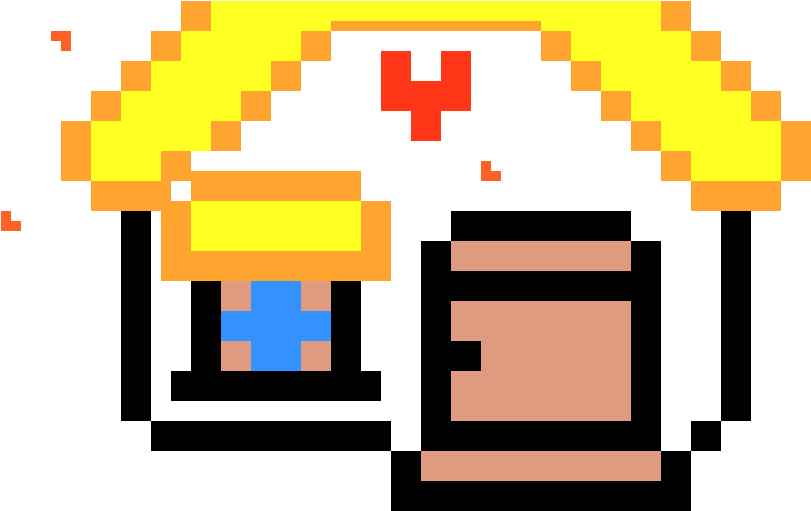 Pixel Art Nurse Character PNG Image