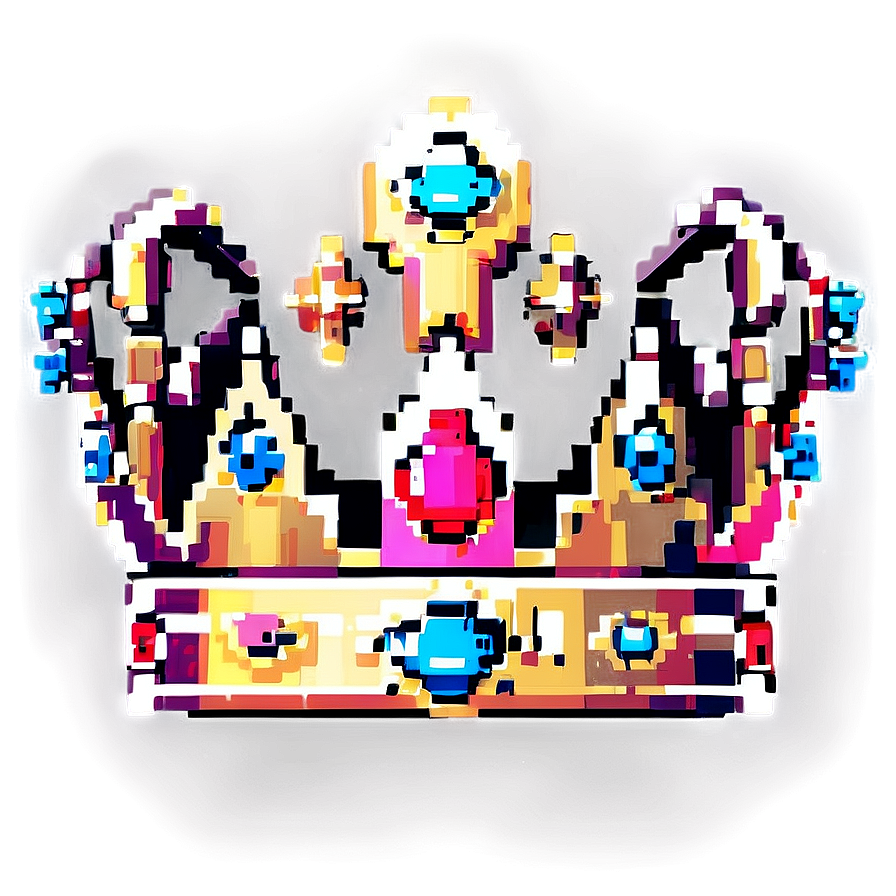 Pixel Art Princess Crown Png Qcg PNG Image