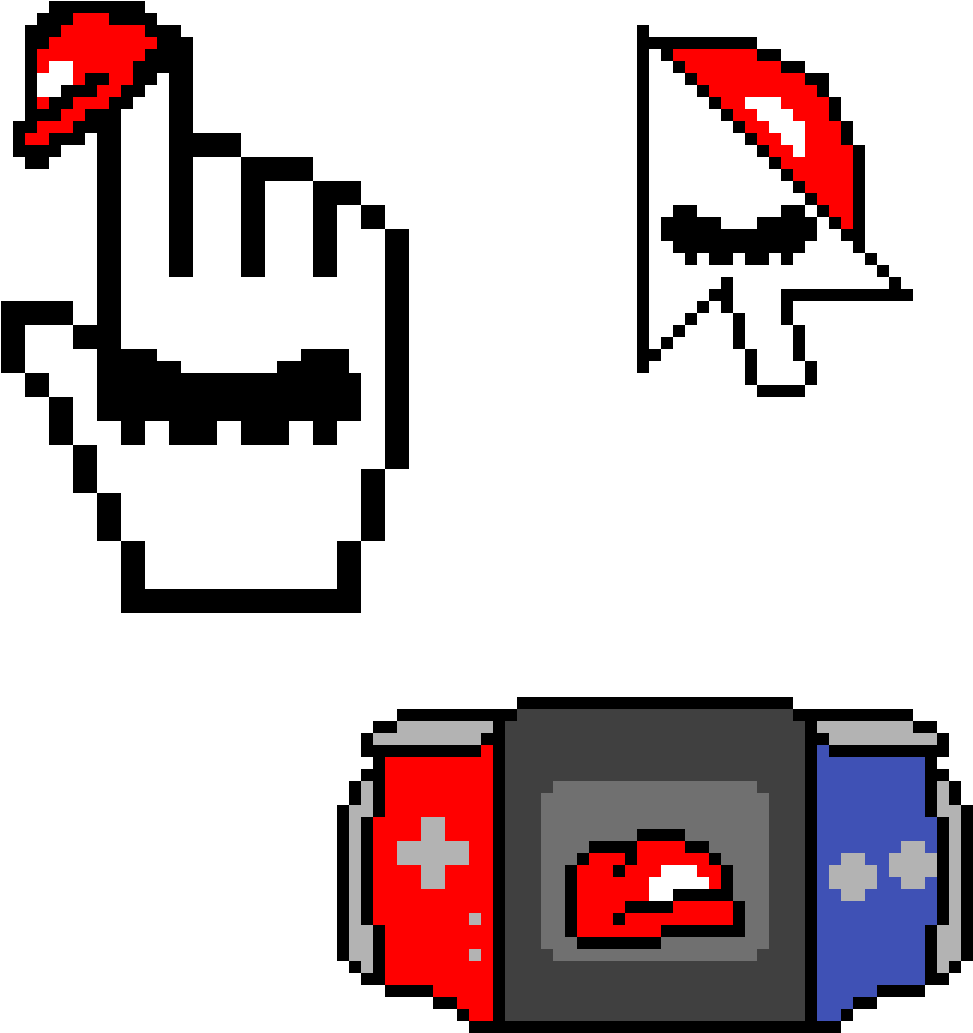 Pixel Cursorand Click Icons PNG Image