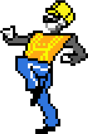 Pixel Dancing Man PNG Image