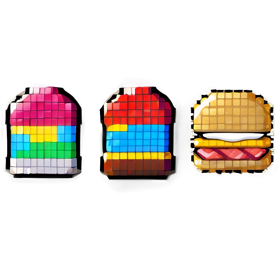 Pixel Food Icons Set Png Jwd82 PNG Image