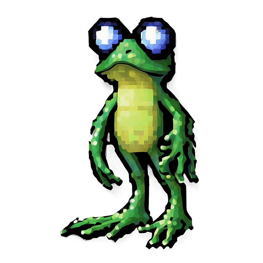 Pixel Frog Sprite Png Jsn67 PNG Image