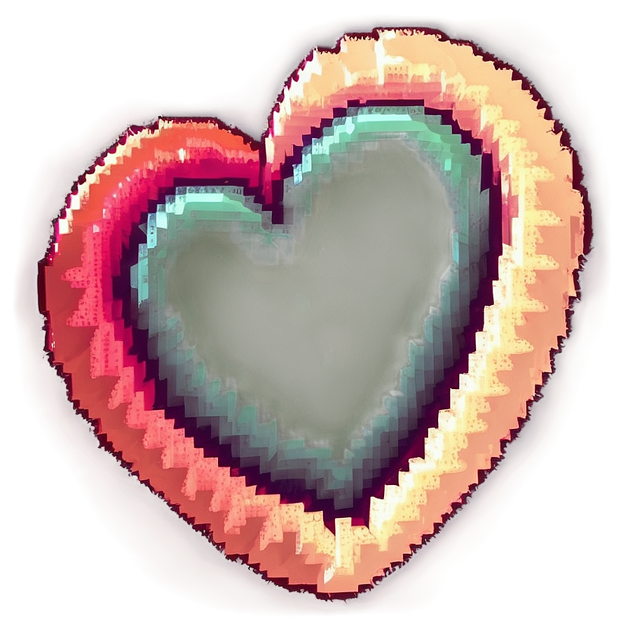 Pixel Heart Background Png Dkh PNG Image