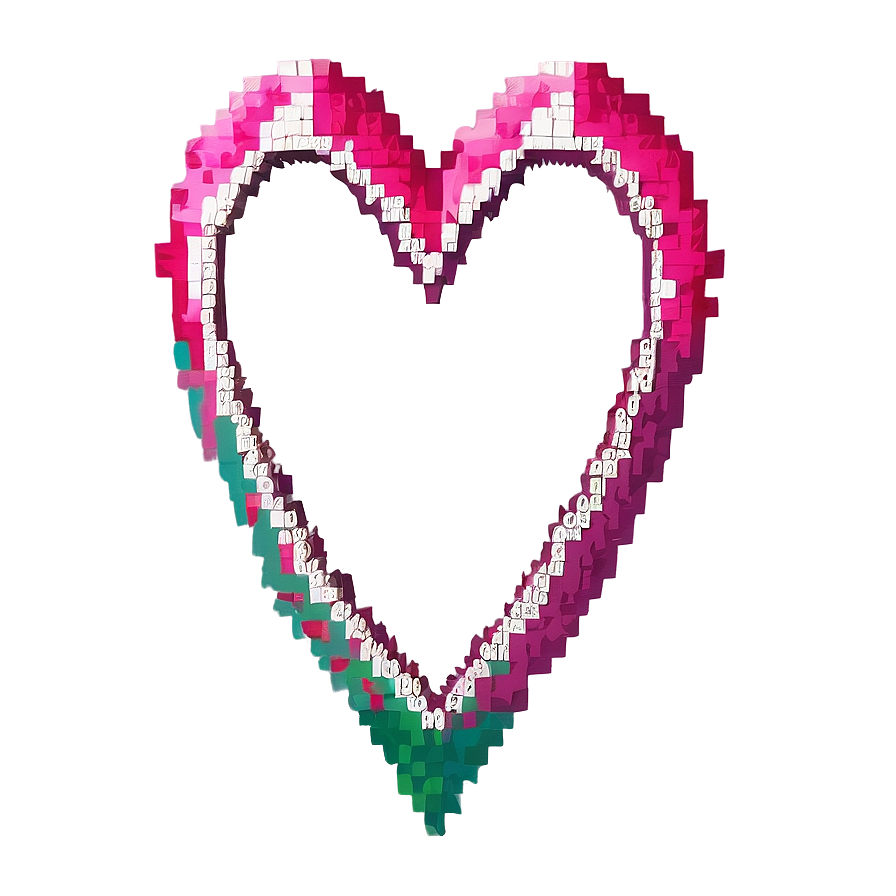 Pixel Heart Background Png Kpx73 PNG Image