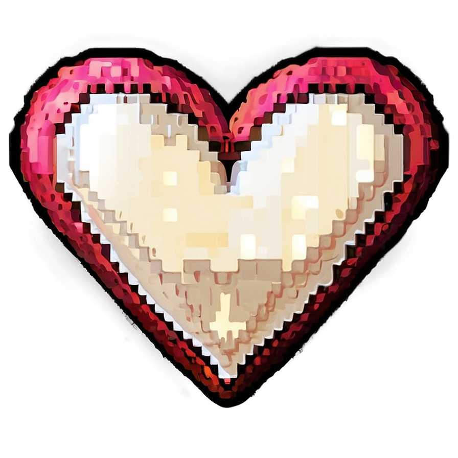 Pixel Heart Button Png 05252024 PNG Image