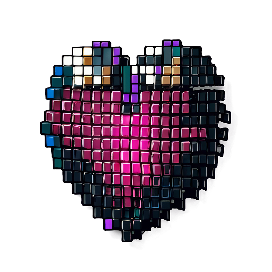 Pixel Heart Logo Png Dak70 PNG Image