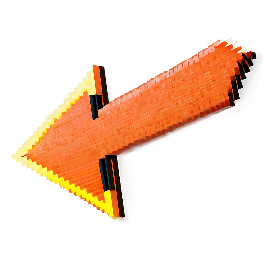 Pixel Orange Arrow Png Qeb34 PNG Image