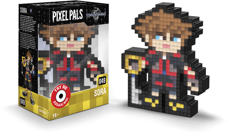 Pixel Pals Lighted Figure Packaging PNG Image