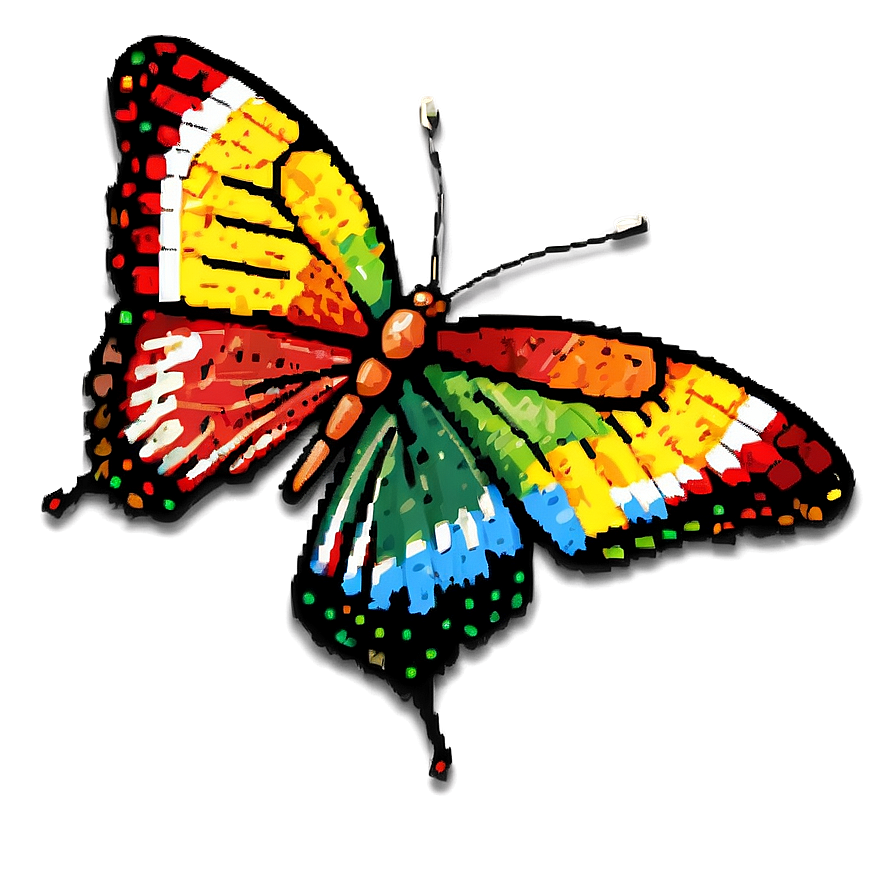 Pixel Style Butterfly Png 31 PNG Image