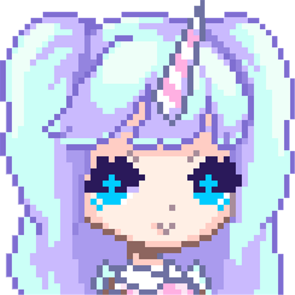 Pixel Unicorn Girl Avatar.png PNG Image