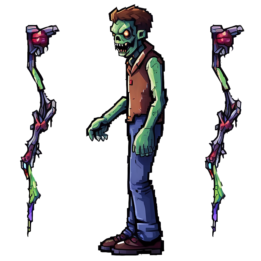 Pixel Zombie Character Png 18 PNG Image