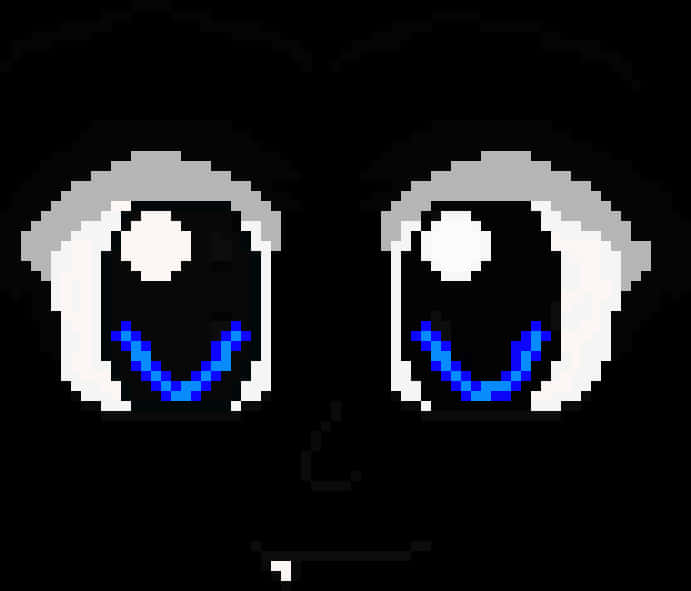 Pixelated_ Anime_ Eyes_ Smile PNG Image